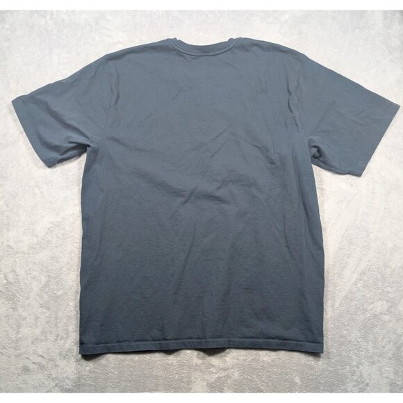 Carhartt Henley Shirt Mens Size 3XL Tall Blue Loose Fit Chore Rugged Tuff Work - Picture 8 of 10